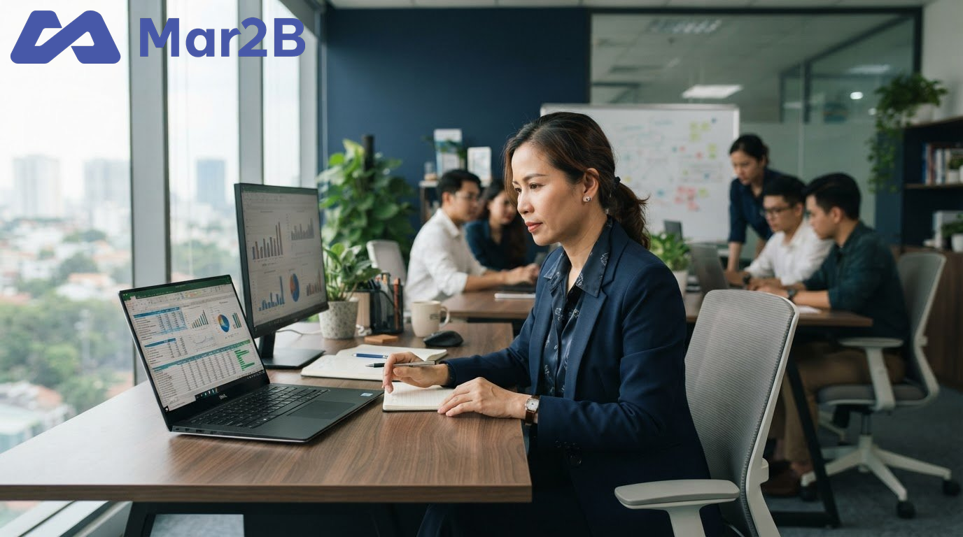 xây dựng bộ máy marketing